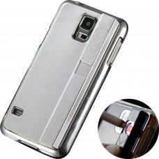 Samsung Galaxy S4 - Cigarette Ligher Hard Protective Phone Cover Case - Silver
